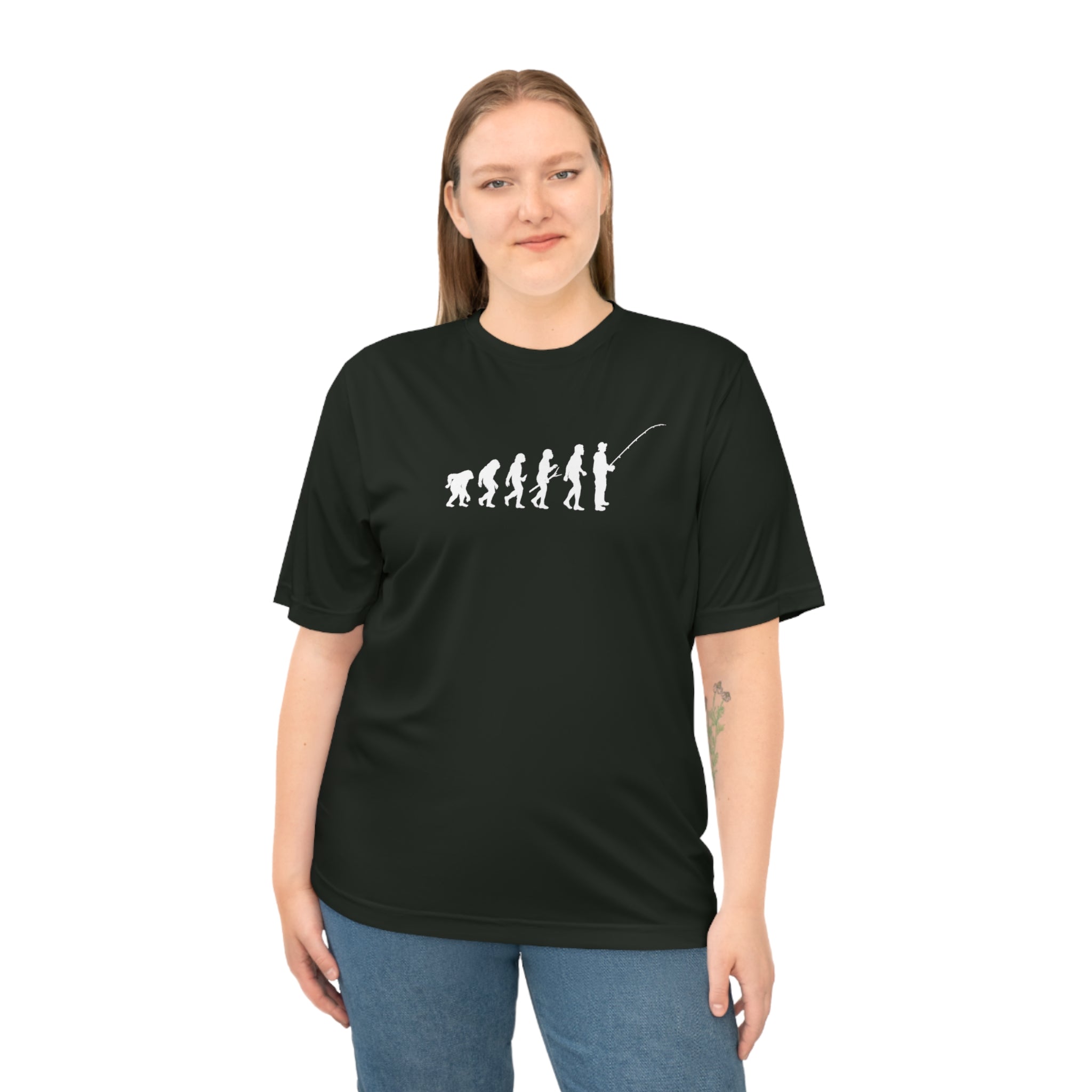 Human Evolution Performance T-shirt