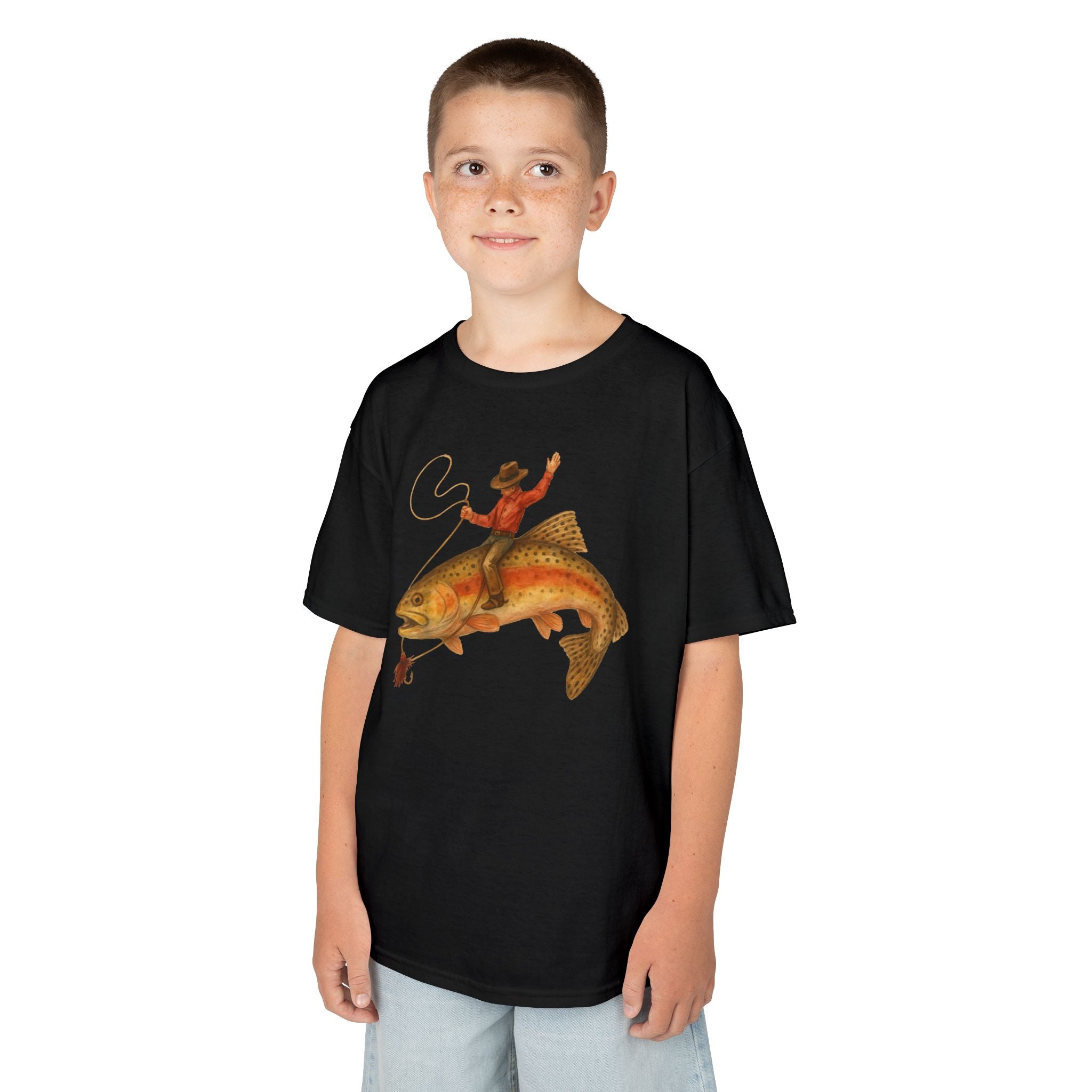 Cowboy Fishing Youth T-shirt