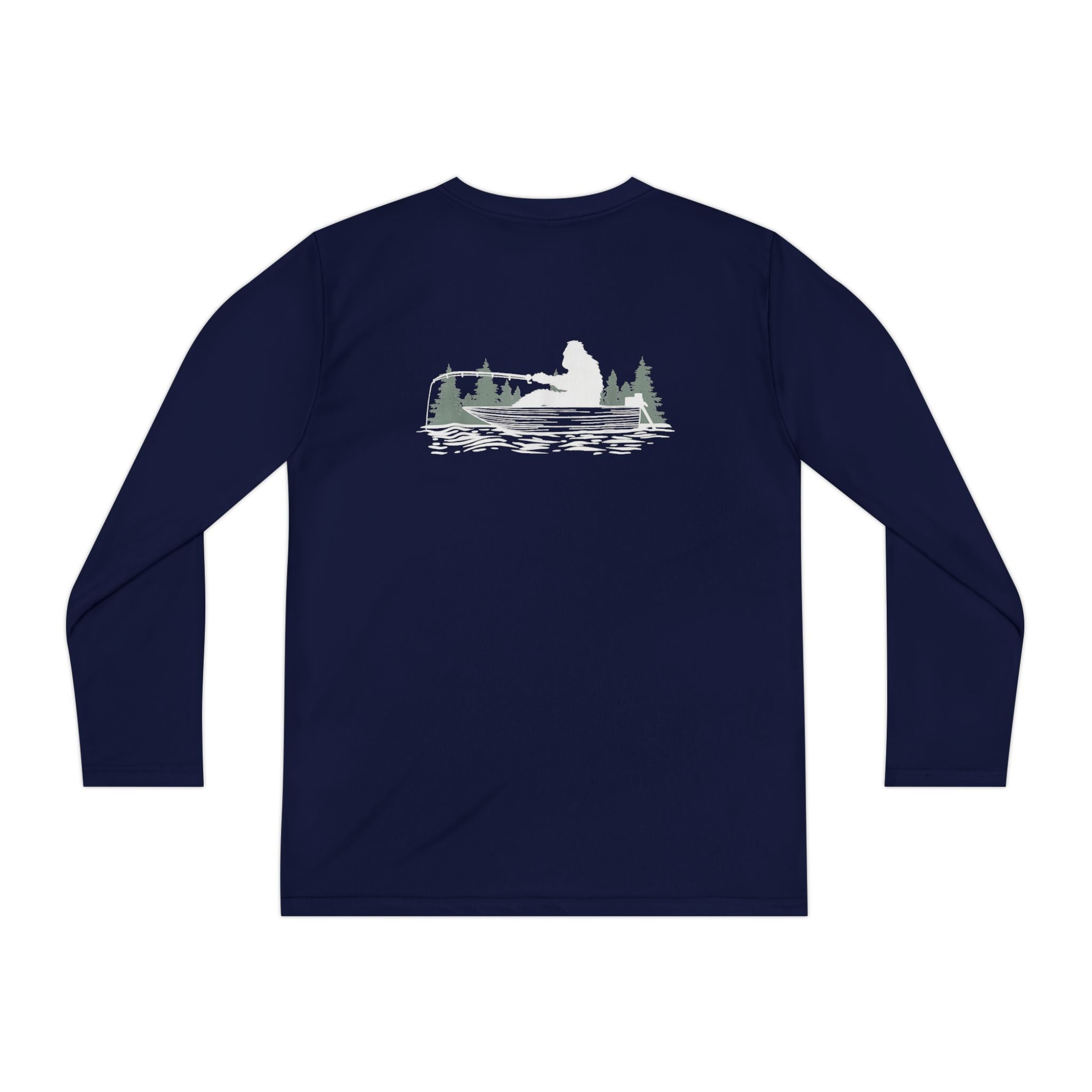 Bigfoot Fishing Youth Performance Long Sleeve Shirt