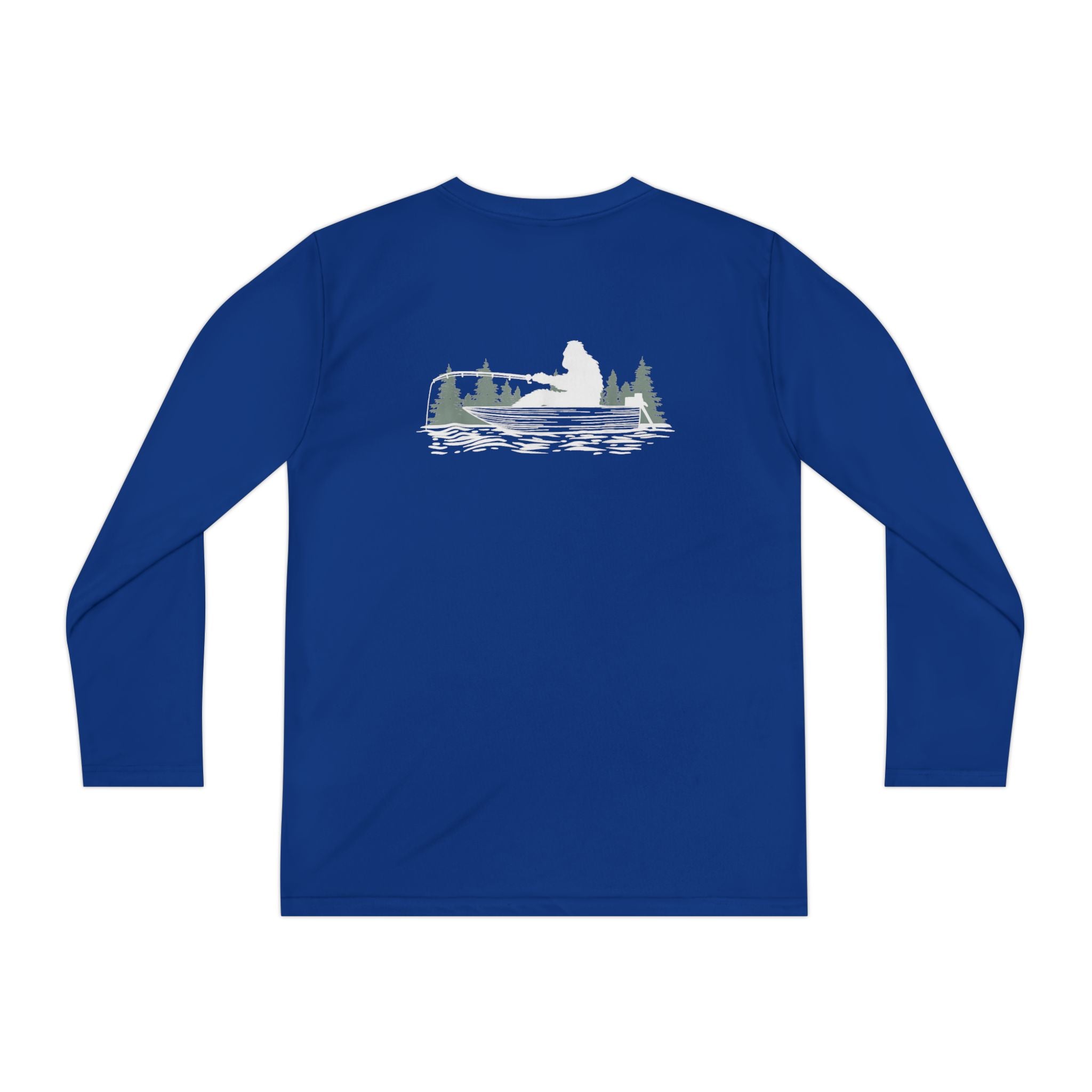 Bigfoot Fishing Youth Performance Long Sleeve Shirt
