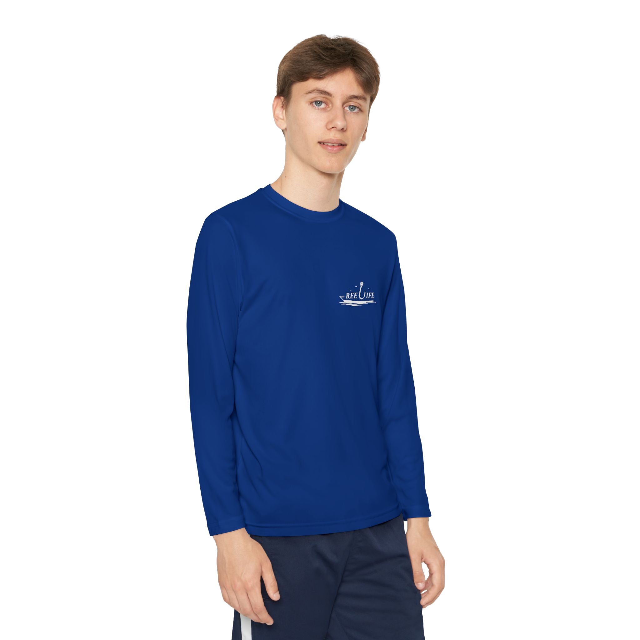 Bigfoot Fishing Youth Performance Long Sleeve Shirt