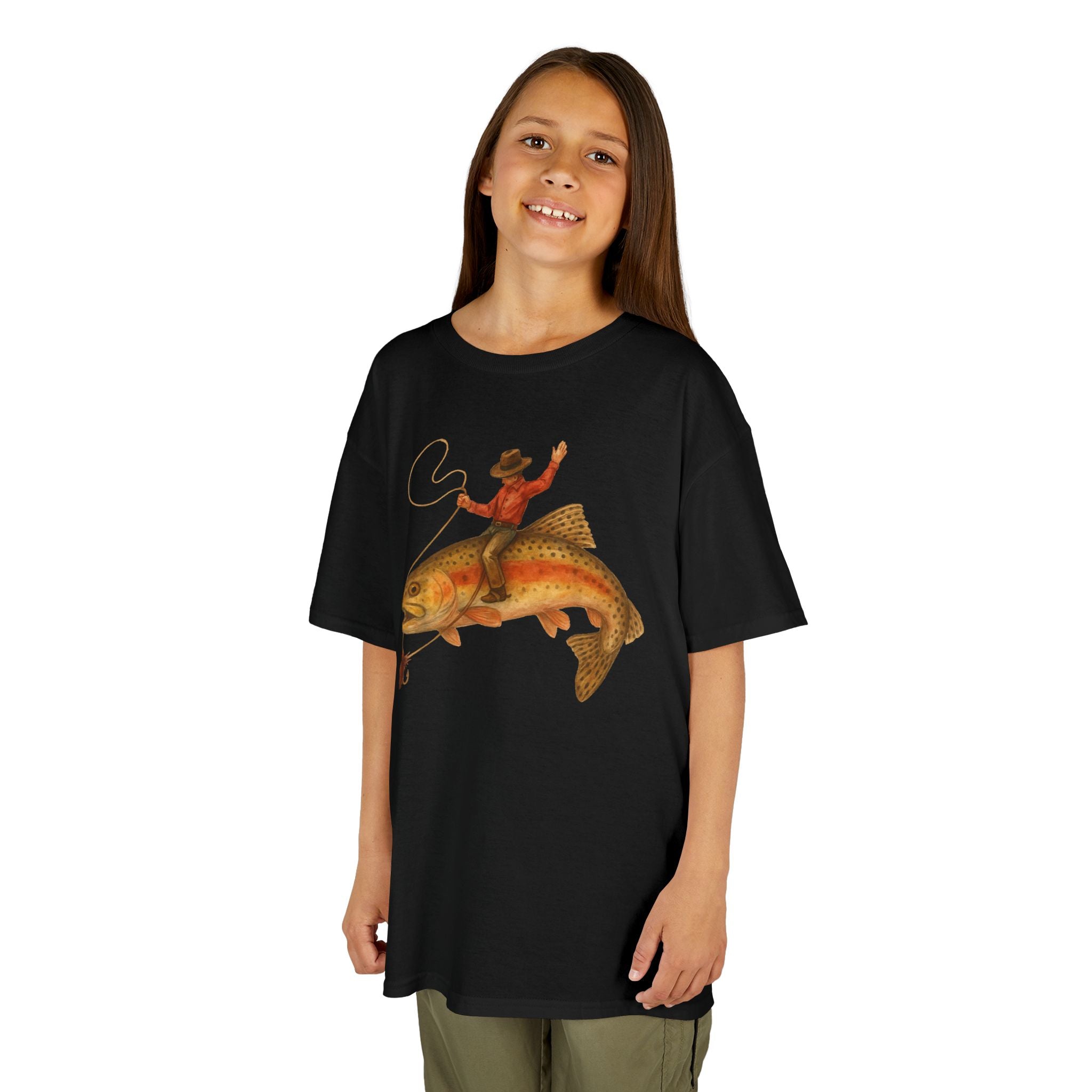 Cowboy Fishing Youth T-shirt