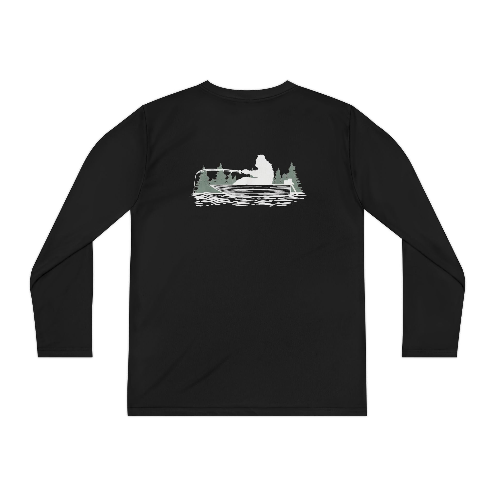 Bigfoot Fishing Youth Performance Long Sleeve Shirt