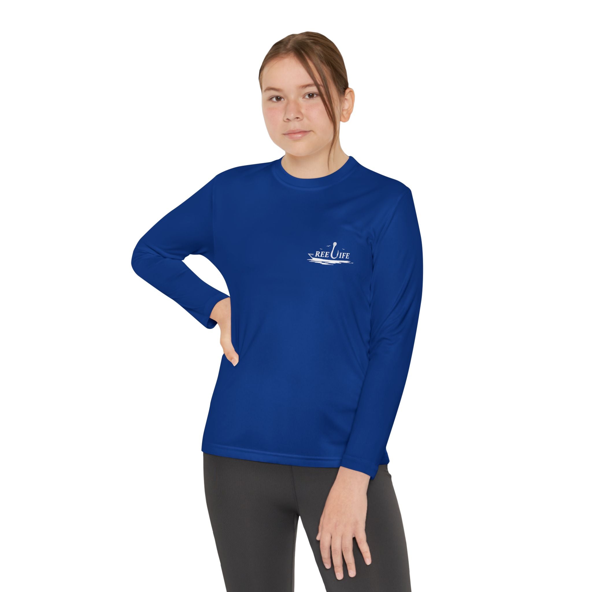 Bigfoot Fishing Youth Performance Long Sleeve Shirt