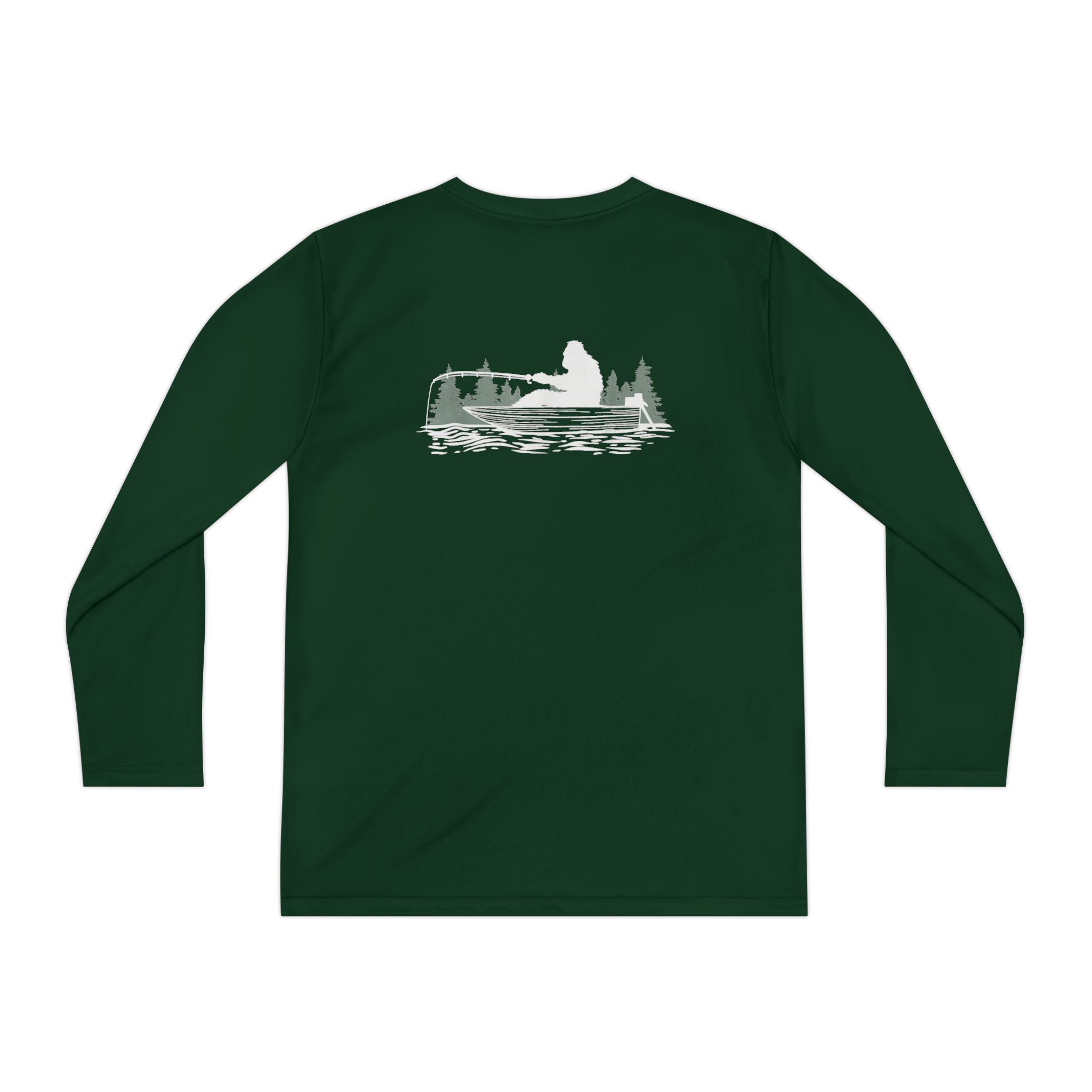 Bigfoot Fishing Youth Performance Long Sleeve Shirt