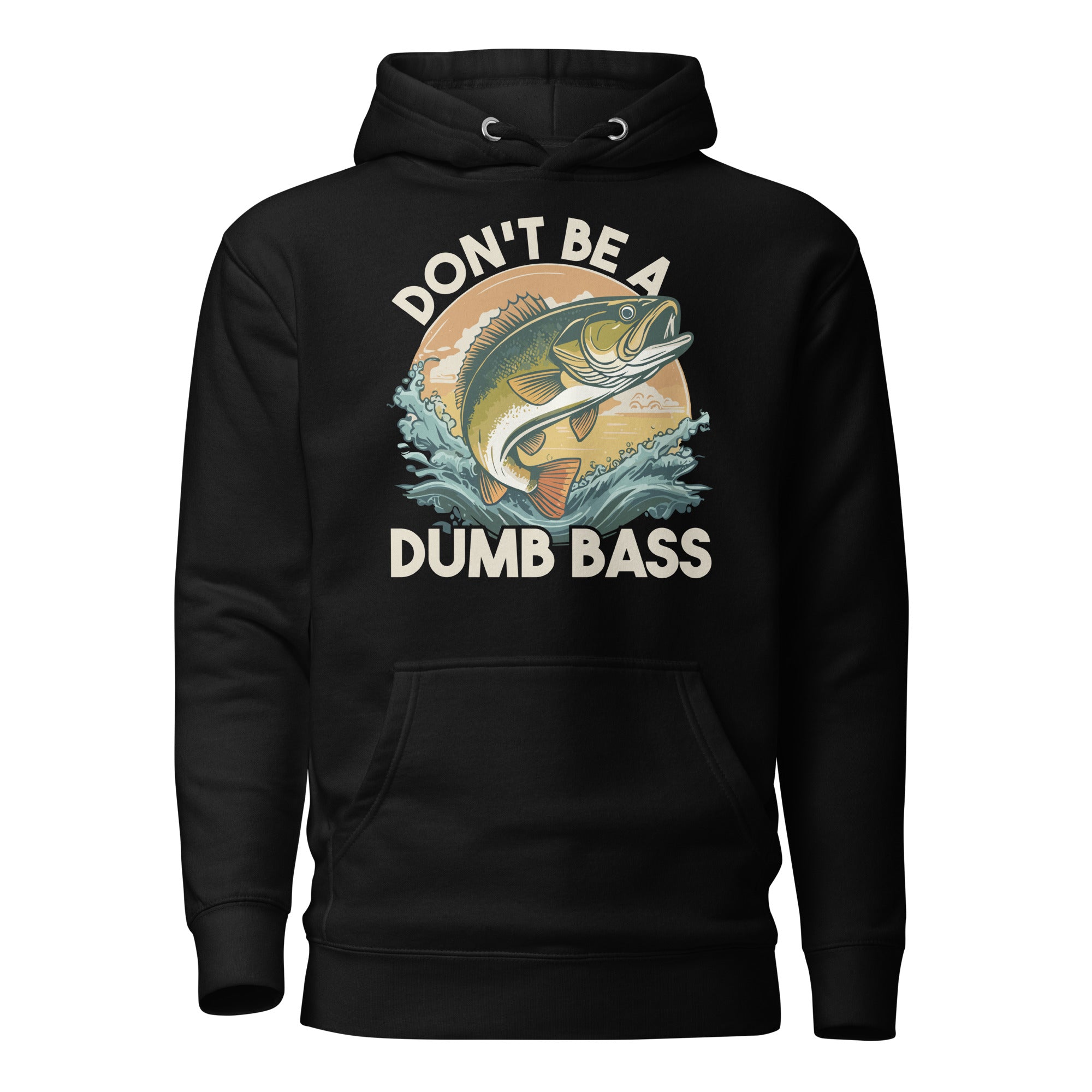 Bass fishing hoodie with a hilarious pun graphic, great fishing gift for men and women who love to fish