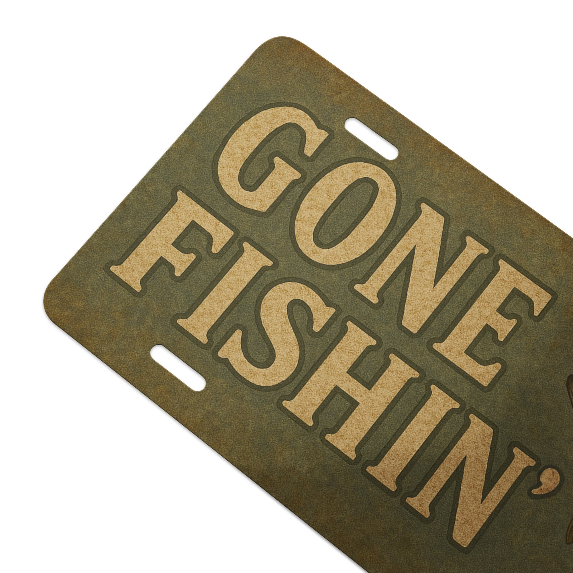 Gone Fishin' Vanity License Plate