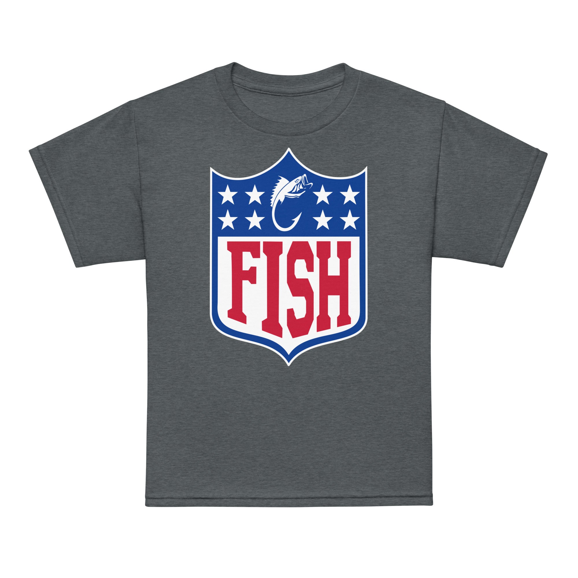 Football Fishing Performance Youth T-shirt