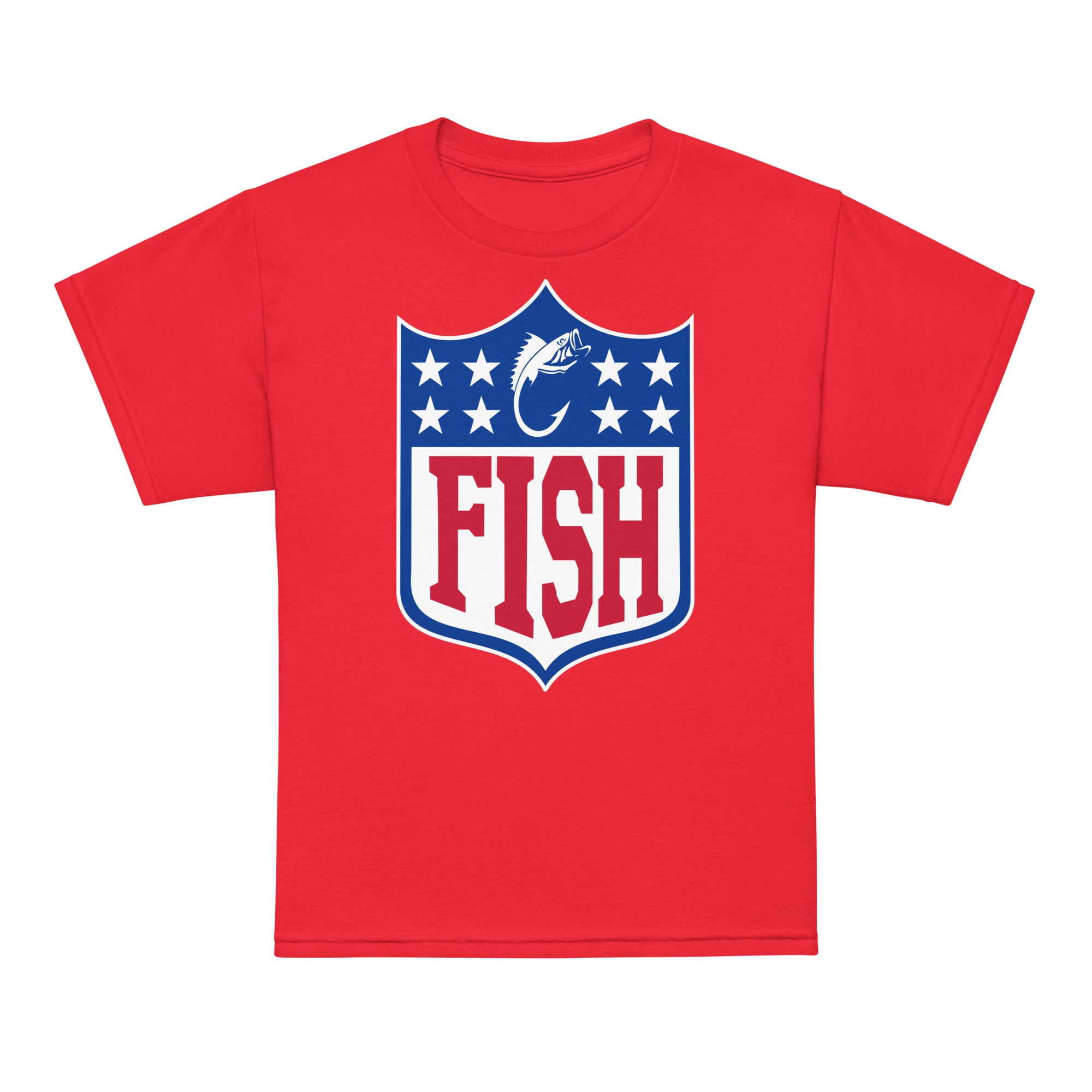 Football Fishing Performance Youth T-shirt