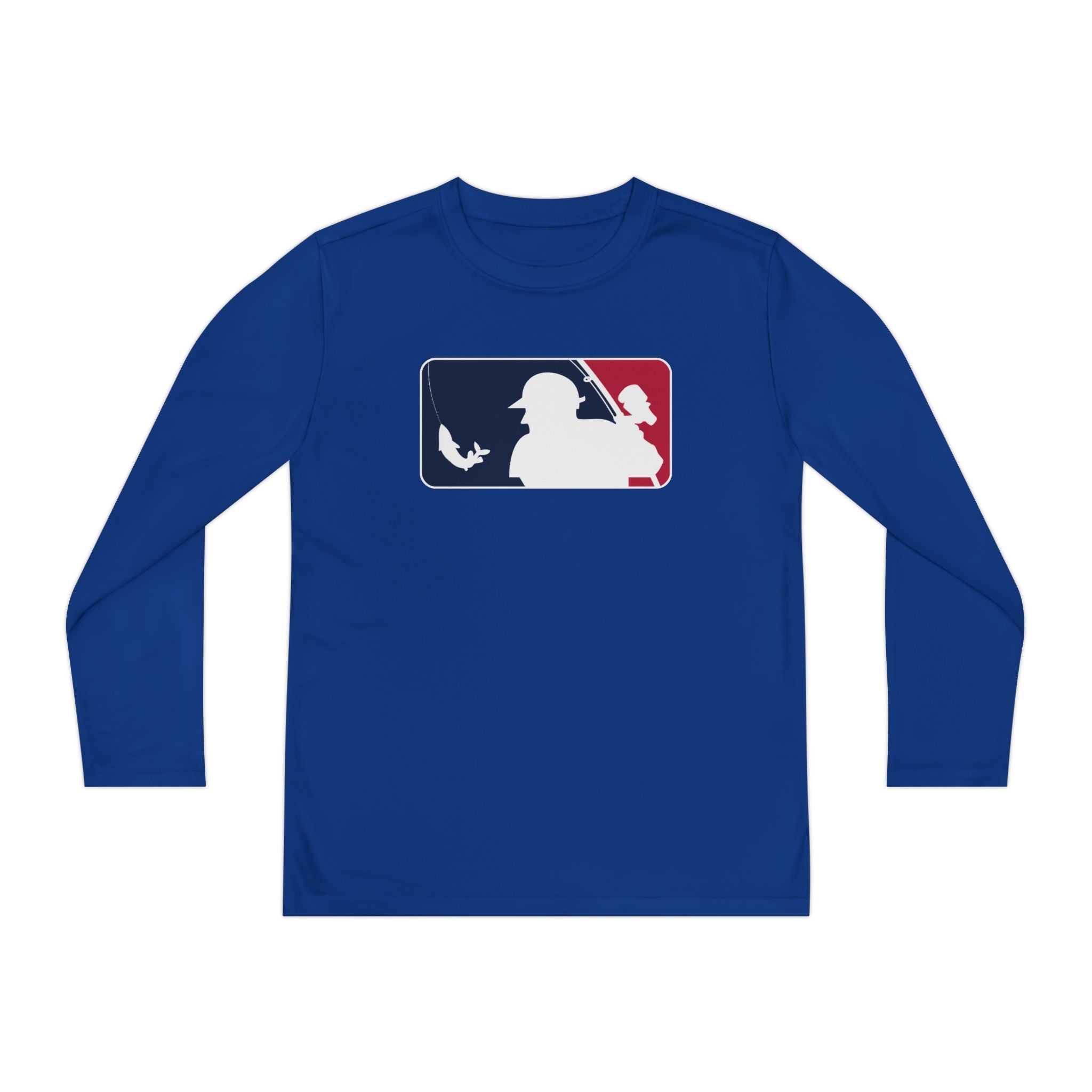 Baseball Fishing Youth Performance Long Sleeve Shirt