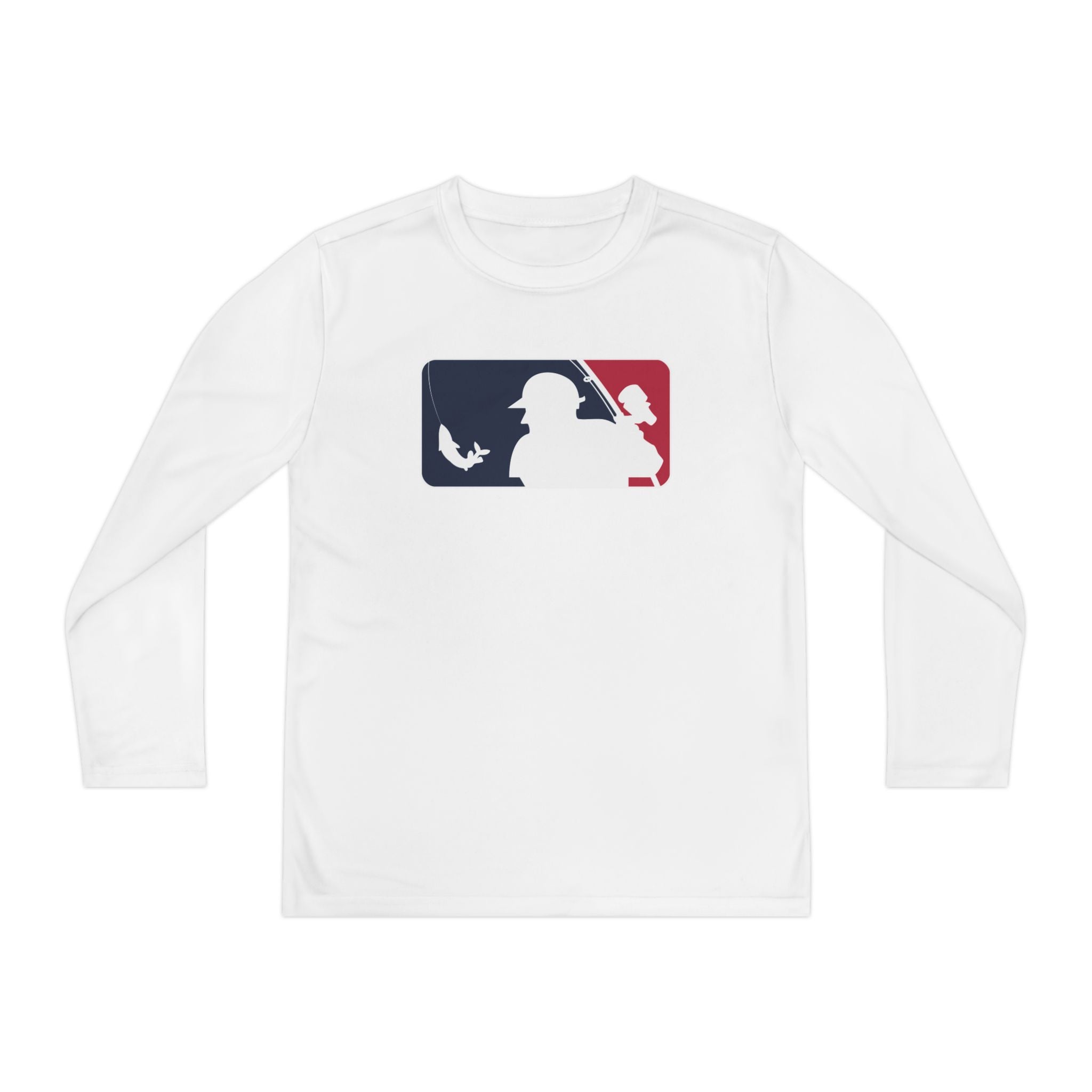 Baseball Fishing Youth Performance Long Sleeve Shirt