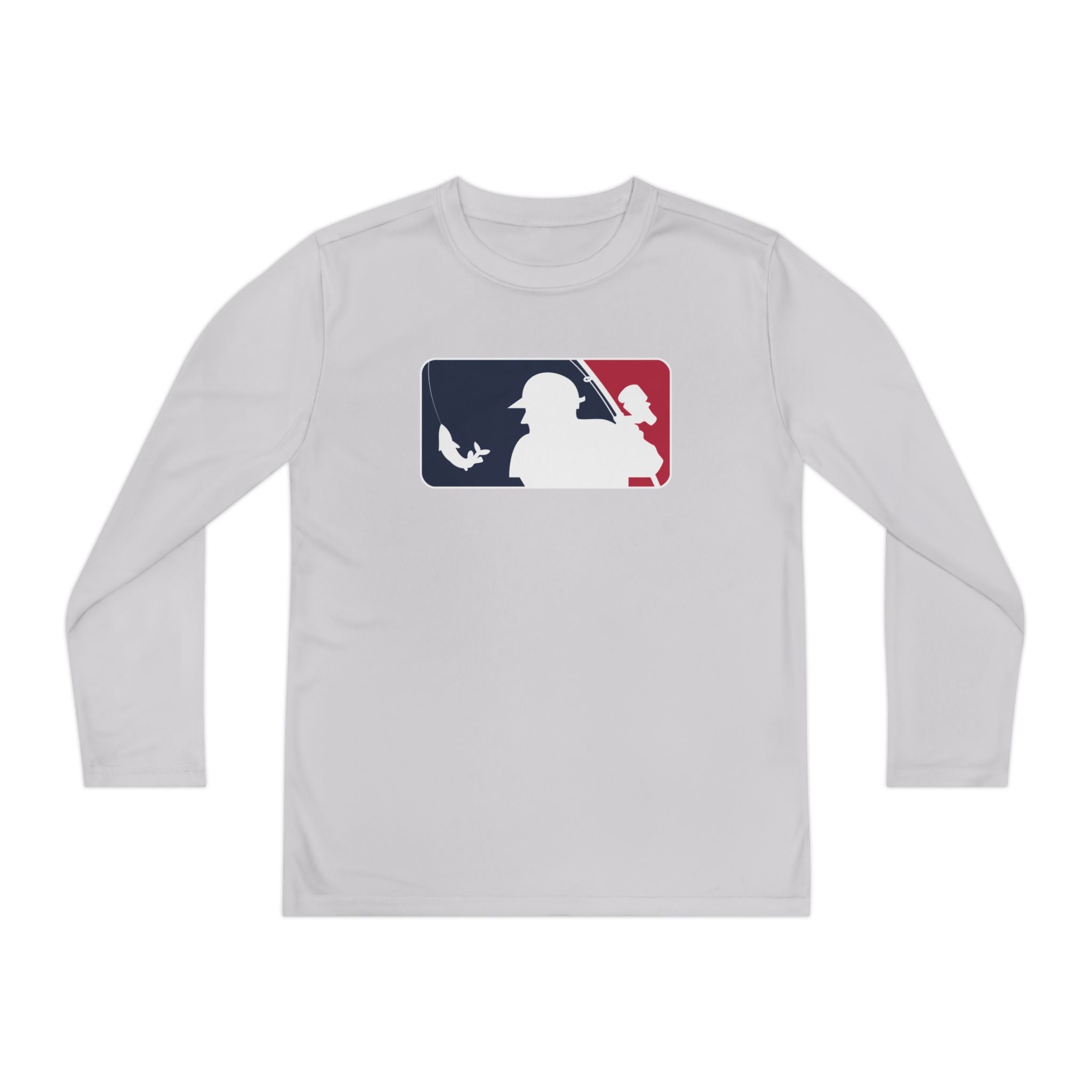 Baseball Fishing Youth Performance Long Sleeve Shirt