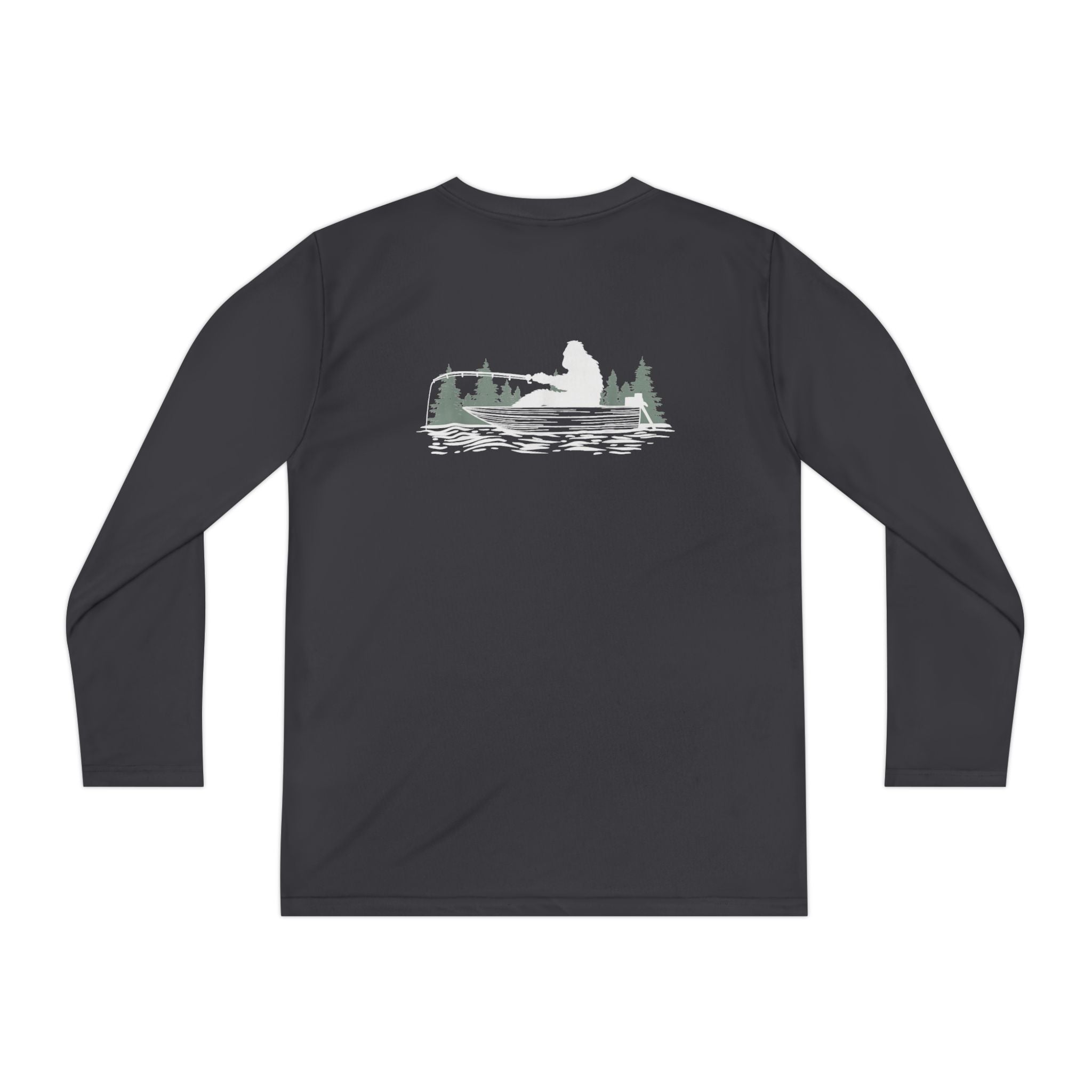 Bigfoot Fishing Youth Performance Long Sleeve Shirt