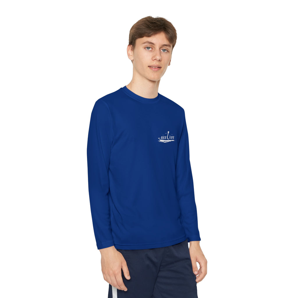 Bigfoot Fishing Youth Performance Long Sleeve Shirt