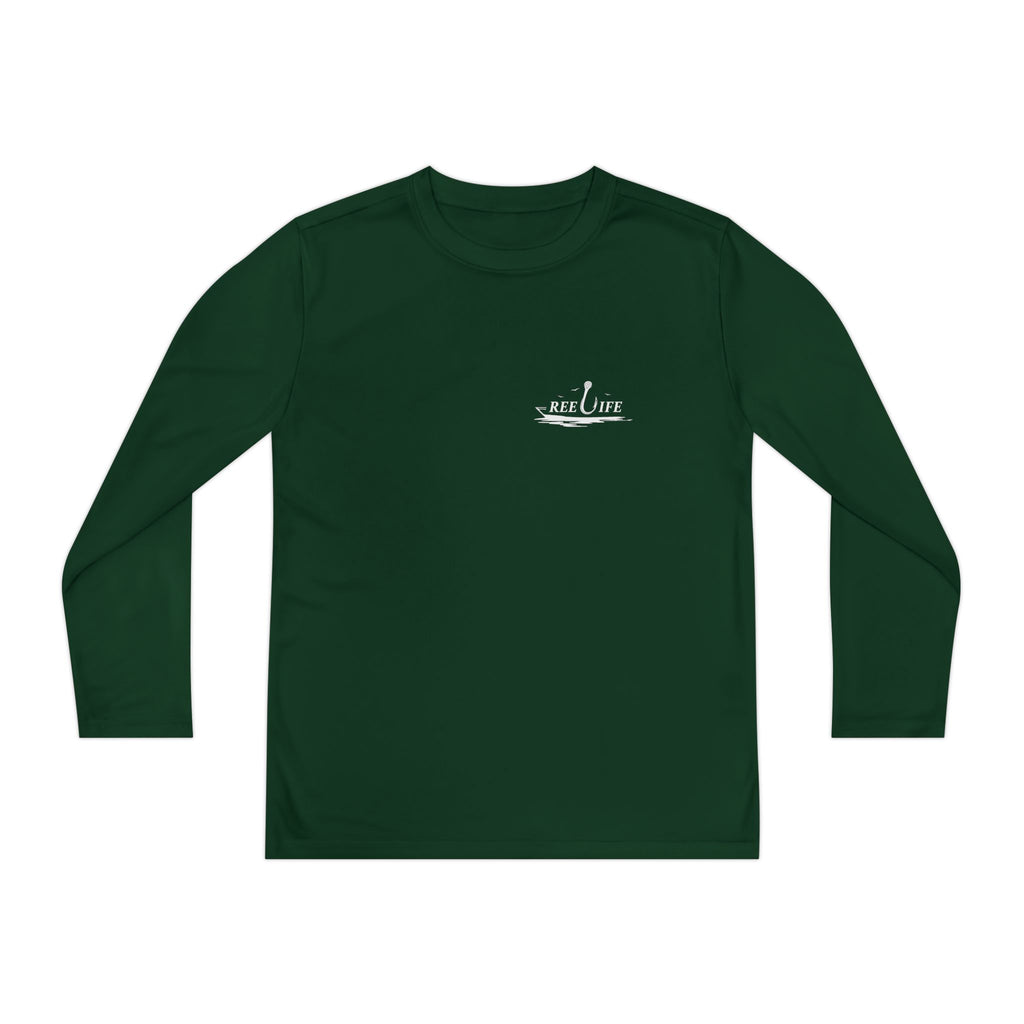 Bigfoot Fishing Youth Performance Long Sleeve Shirt
