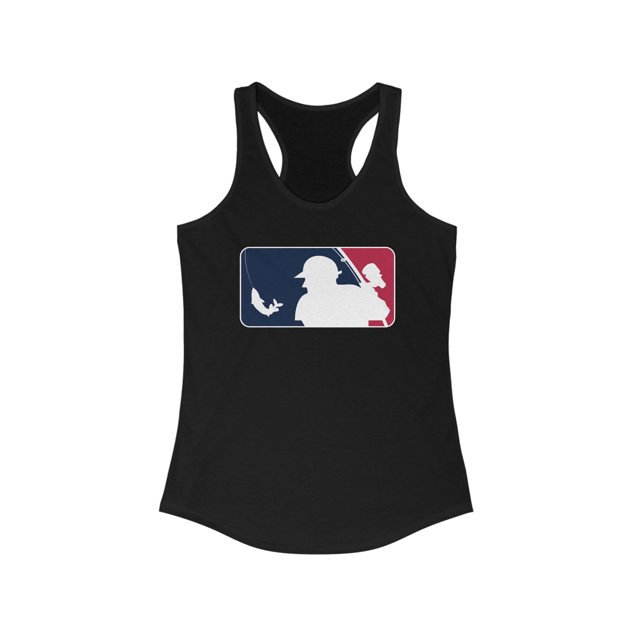 Baseball Fishing Women's Racerback Tank