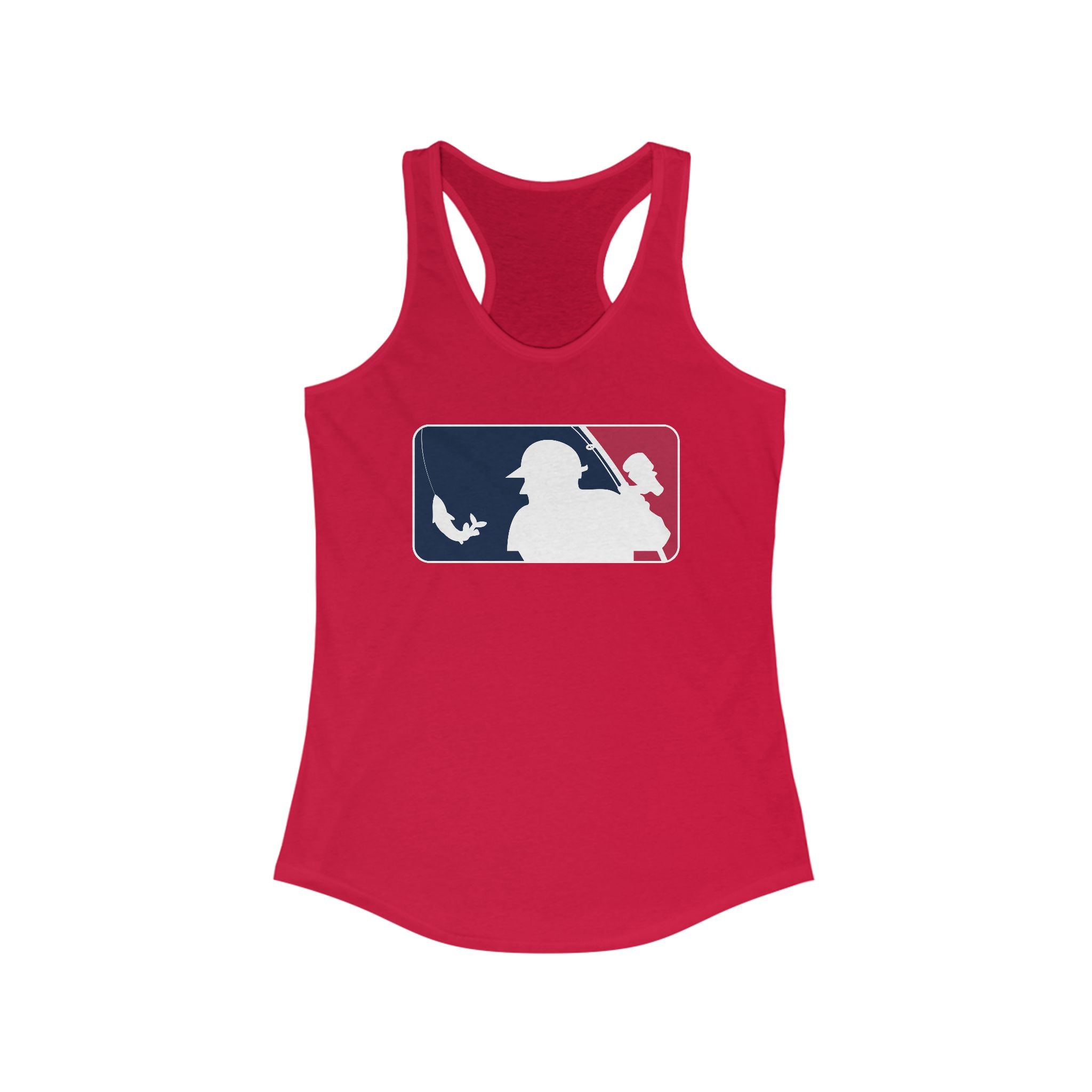 Baseball Fishing Women's Racerback Tank