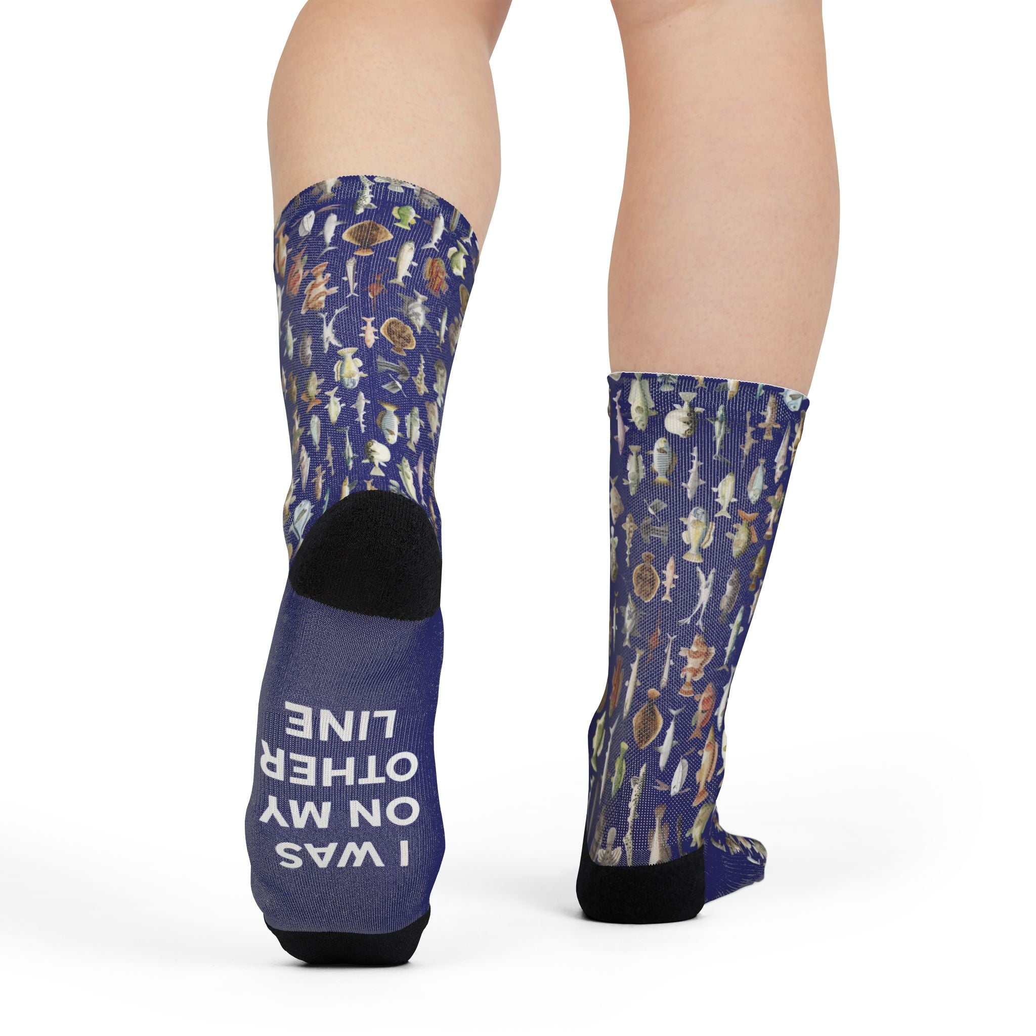Sorry I Missed Your Call I was On The Other Line Crew Socks