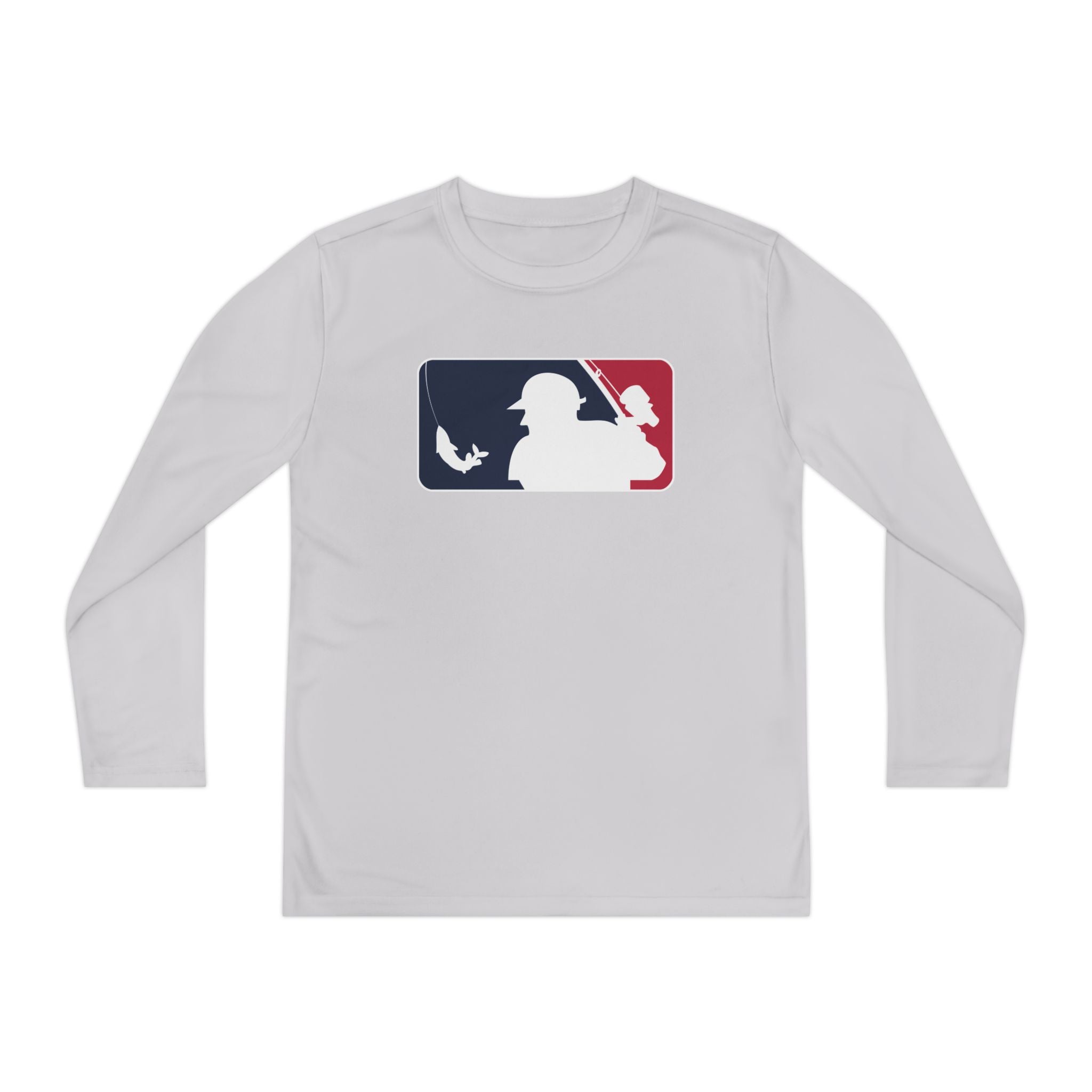 Baseball Fishing Youth Performance Long Sleeve Shirt