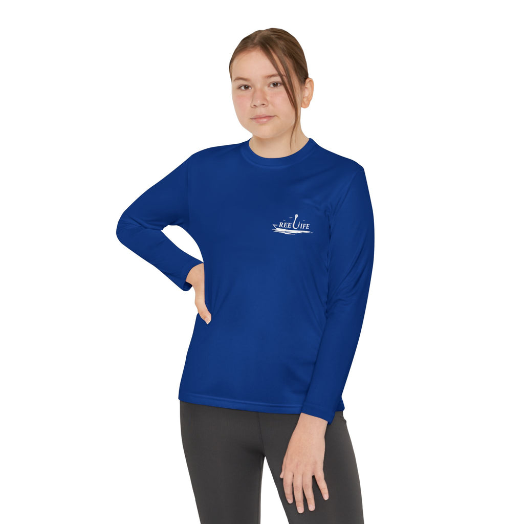 Bigfoot Fishing Youth Performance Long Sleeve Shirt