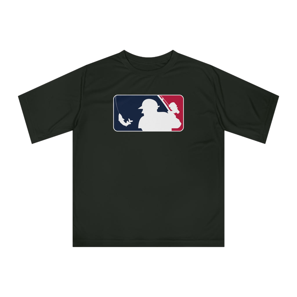 Black baseball fishing Performance T-shirt - Best gift for baseball and fishing fans