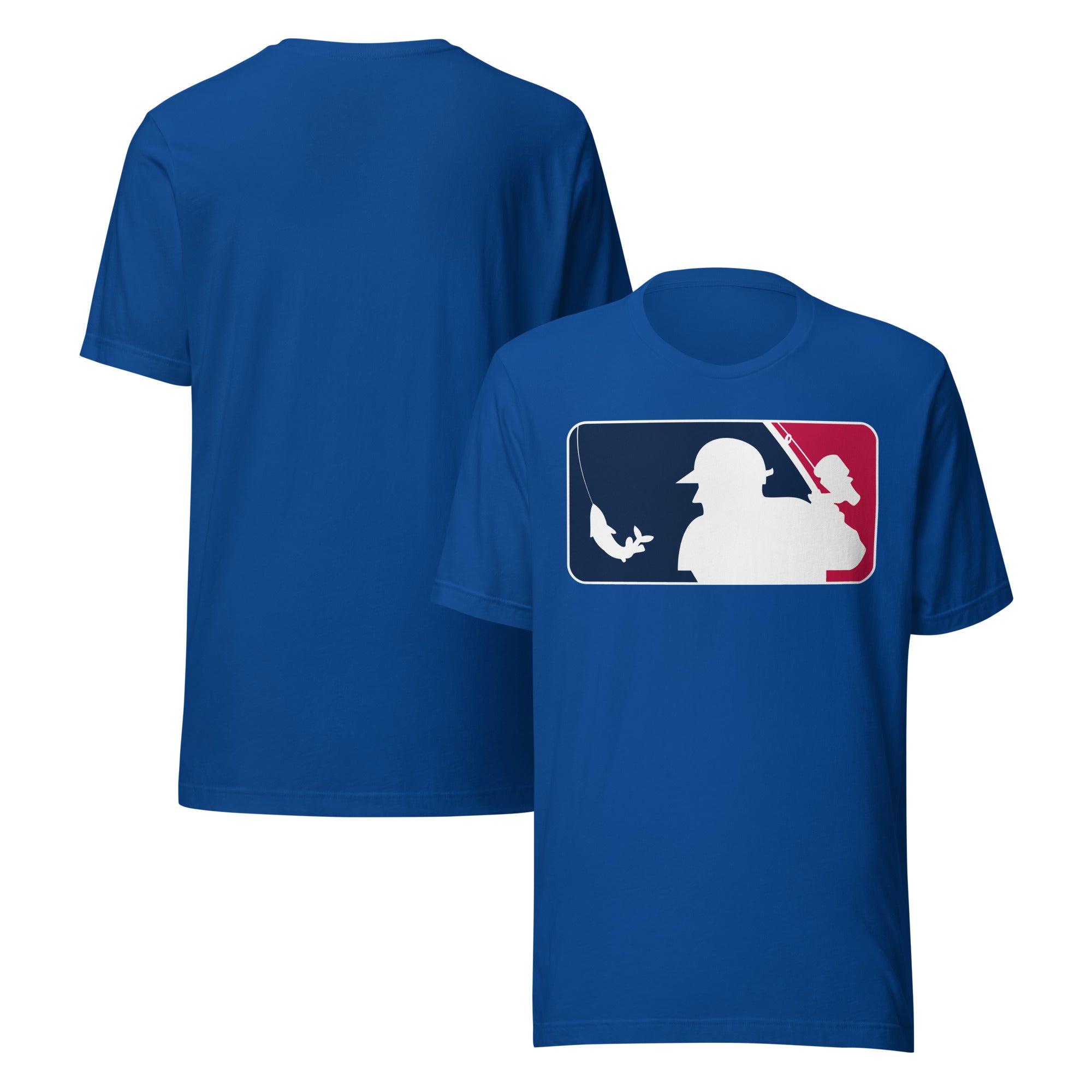 Royal Blue baseball fishing Shirt - Reel life Clothing for bass fishermen
