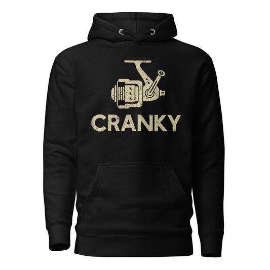 Funny Cranky Fishing Hoodie – Bass Fishing Sweatshirt for Fishermen & Anglers