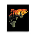 Trout Outdoors Fishing Poster