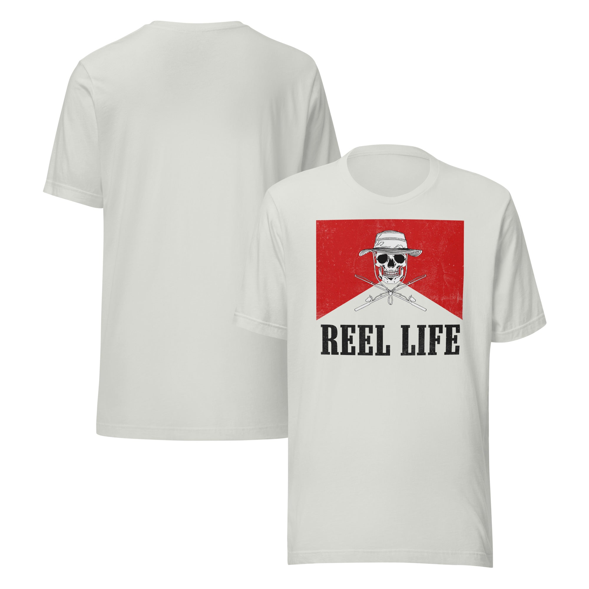 Silver Reel Life Western T-shirt with vintage country fishing graphic