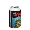 Small Jaws bass fishing can cooler for regular 12oz cans, neoprene beer koozie