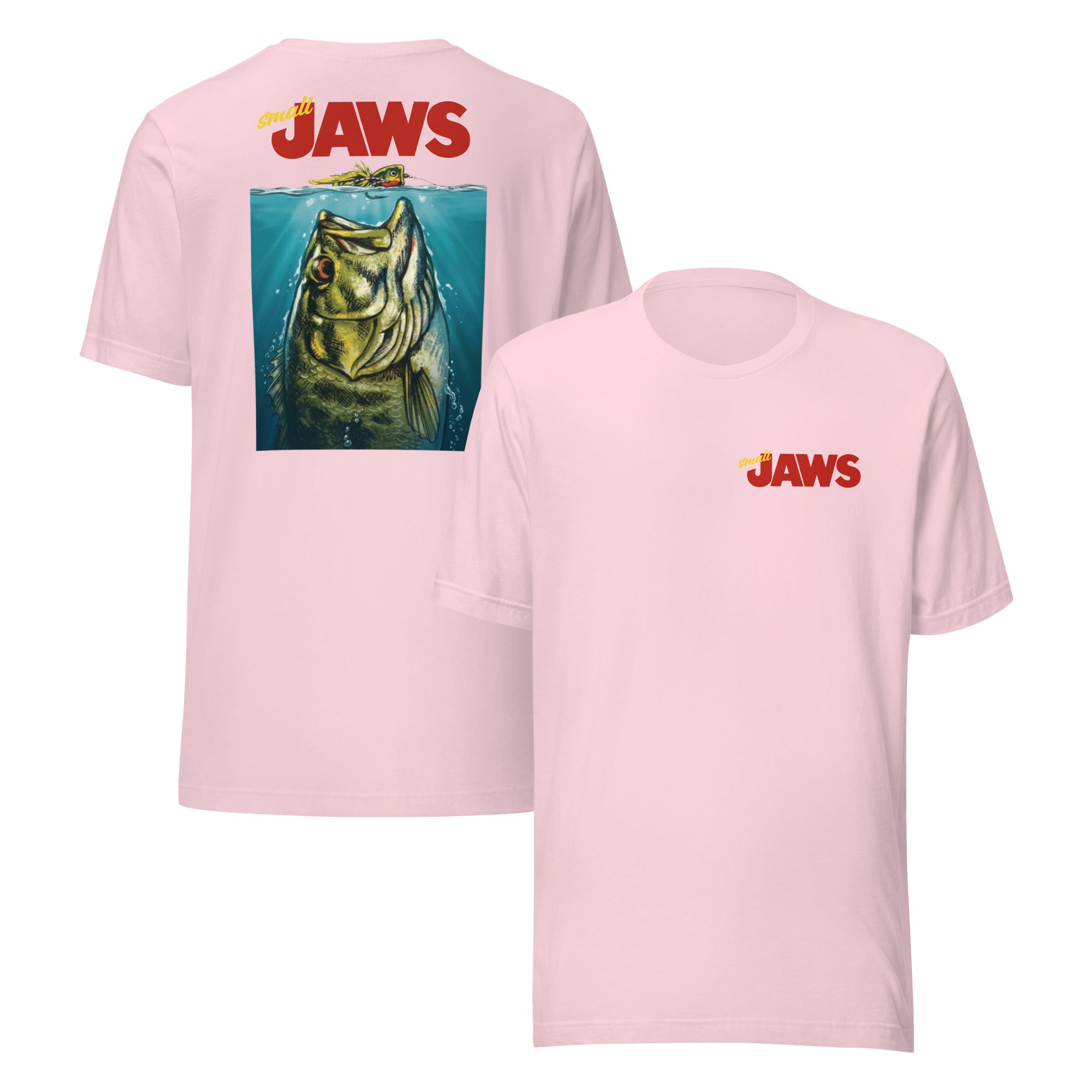 Small Jaws T-Shirt Soft Pink - Women's Fishing Shirt - Comfortable Lightweight Angler Clothing
